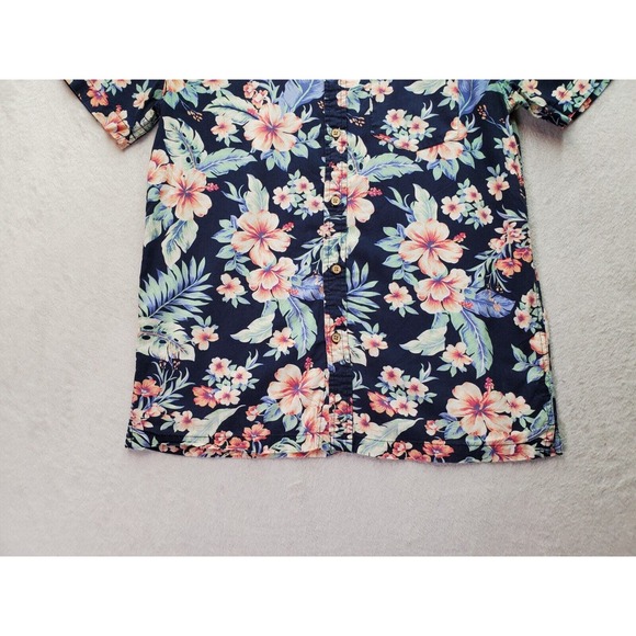 21 MEN Shirt Men's Small Multi Hawaiian Short Sleeve Pocket Collared Button Down - Picture 3 of 7